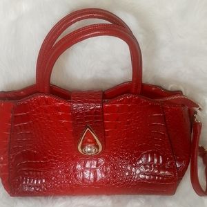 ☆Sexy Red☆ Woy Leather Handbag